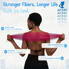 AFRIKI éponge-réseau africaine usage quotidien sous la douche