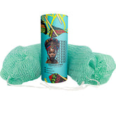 AFRIKI éponge réseau africaine exfoliante pour une exfoliation corporelle efficace.