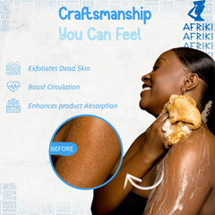AFRIKI éponge-réseau africaine texture rustique pour exfolier en douceur