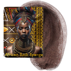 Éponge AFRIKI réseau africain pour le corps - exfoliation douce et revitalisante.