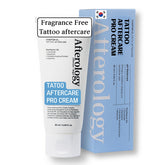 Afterology crème après-tatouage en tube, hydratation douce pour peau tatouée.
