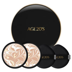 AGE20'S Signature Essence Pact SPF50+ dans sa boîte compacte, idéal pour retouches quotidiennes.