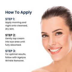 Agelyss Eye-Bag Cream, ingrédients clés Pepha-Tight et Argireline.