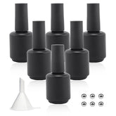 Agidea bouteilles-vernis 15ml noir-matte pour stocker et mélanger les couleurs facilement