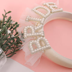 Agkvw serre-tête mariage satin blanc, met en valeur le style nuptial.