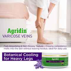 Agridin crème varices relief des jambes et enflure.