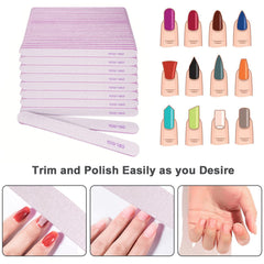 AhaTopia lime d ongles grain 100-180, idéale pour préparer les ongles épais et acryliques.