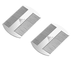 Peigne AhfuLife barbe en acier inoxydable prêt à l'emploi, durable et sans statique.
