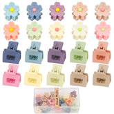 AHONEY pince-cheveux mini-fleurs 2 cm, pratique pour des coiffures rapides et adorables.