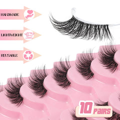 Cils Ahrikiss, bande transparente pour un rendu discret et confortable.