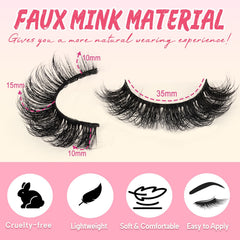 Ahrikiss cils D curl fluffy 3D, texture volumineuse visible.