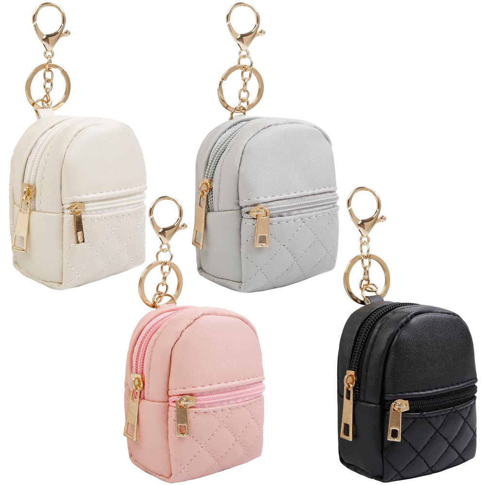 AIBFRID mini-sac-dos-porte-cles noir, pratique et élégant pour le quotidien.