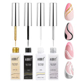 AIBRIT Gel Liner Art Polish: ensemble de 4 couleurs pour un nail art précis et polyvalent.