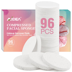 Éponge visage AIDEA compacte compressée pour nettoyage doux et exfolination légère