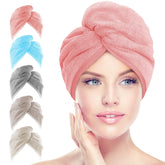 AIDEA serviette-cheveux microfibre absorbante pour un séchage rapide et confortable.
