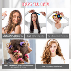 Utilisation cheveux humides ou secs avec AIDUCHO, sans outils.