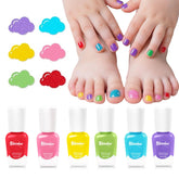 Vernis enfant Aieenjor arc-en-ciel - ensemble coloré pour séances créatives.