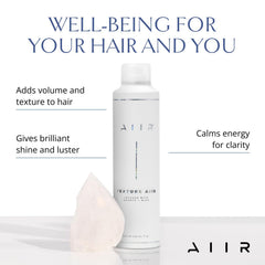 AIIR Texture Styling Spray — démonstration d’application facilitant le style texturé.