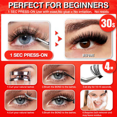 Cils AILAISHI duveteux 10-18mm pour profondeur et mouvement.