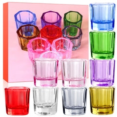 AILALUO coupelle Dappen en verre clair pour ongles, durable et facile à nettoyer.