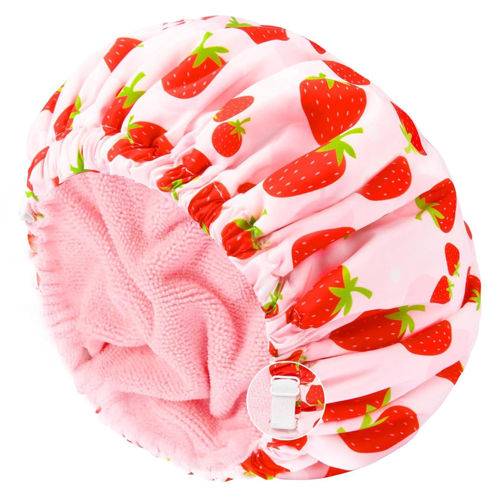 Bonnet de douche Aileam pour cheveux longs, garde les cheveux au sec.