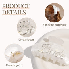 Clip Aileam mariée logo cristal pour brillance discrète