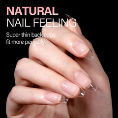 Texture intérieure mate des pointes AILLSA pour une pose naturelle et confortable