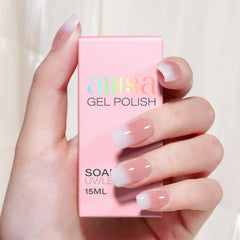 Vernis gel AILLSA Nude Pink Rose Misty pour une teinte nude rose subtile.