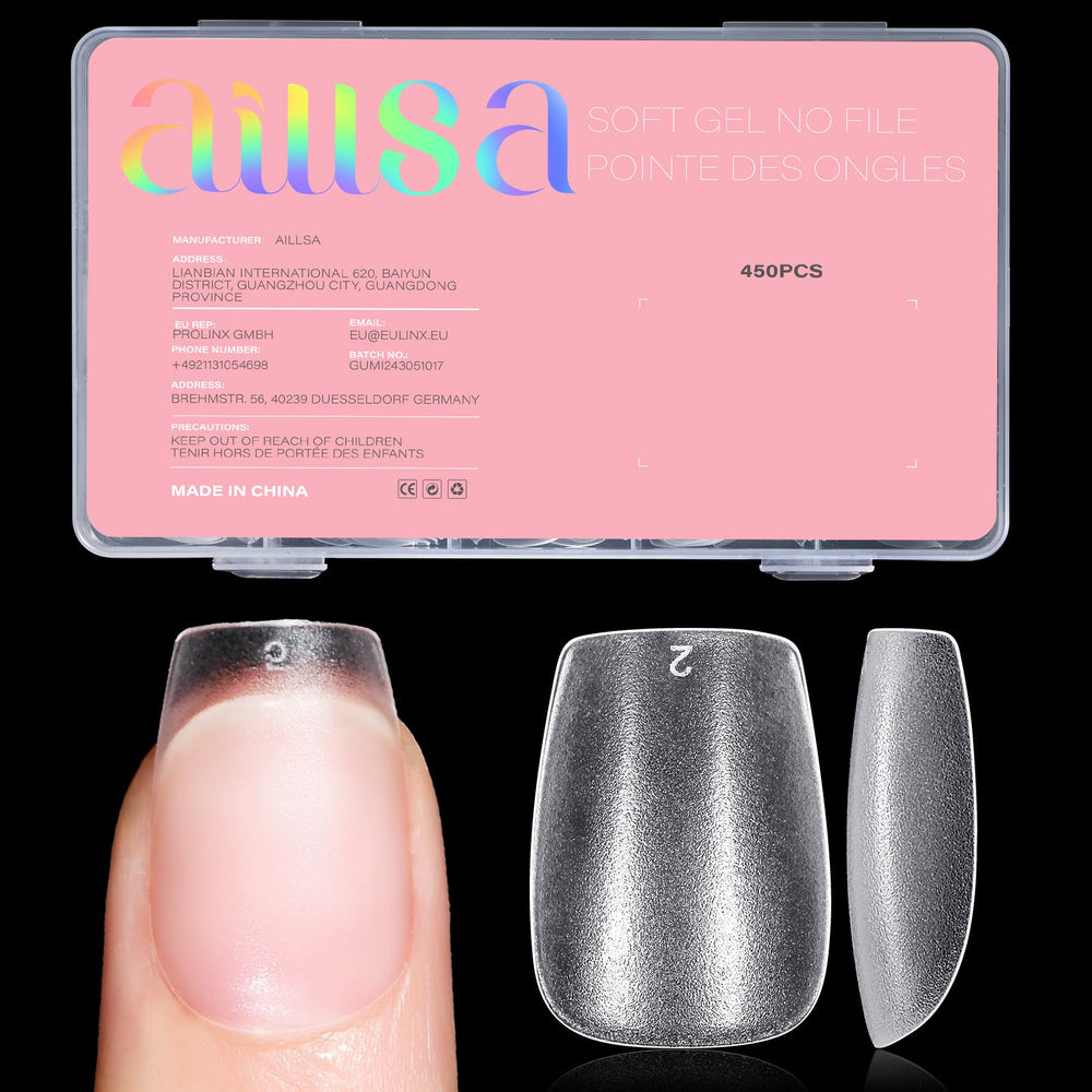 AILLSA: tips coffins extra court mats, pose rapide sans polissage.