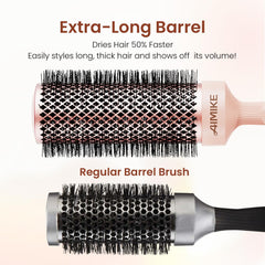 AIMIKE brosse poils tordus, adhérence maximale, pour gagner en tension et volume.