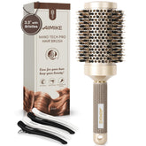 Brosse AIMIKE ronde 3,3 pouces avec poils de sanglier pour volume durable