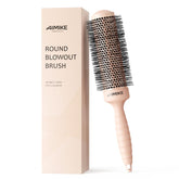 Brosse AIMIKE ronde extérieure pour coiffage, barillet 1,7 pouce, séchage efficace.