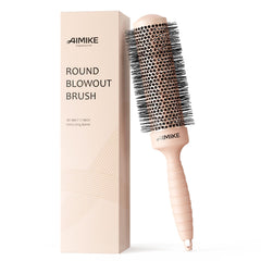 Brosse AIMIKE ronde extérieure pour coiffage, barillet 1,7 pouce, séchage efficace.