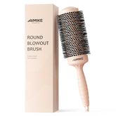 Brosse AIMIKE ronde extralongue prête pour un séchage rapide avec volume.