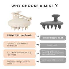 Aimike massage cuir chevelu stimule circulation et croissance cheveux.