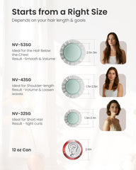 AIMIKE NaturaVol brosse ronde avec nano céramique et ionique pour brillance naturelle