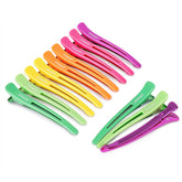 Pinces néon AIMIKE pour séparation cheveux, robustes et durables.