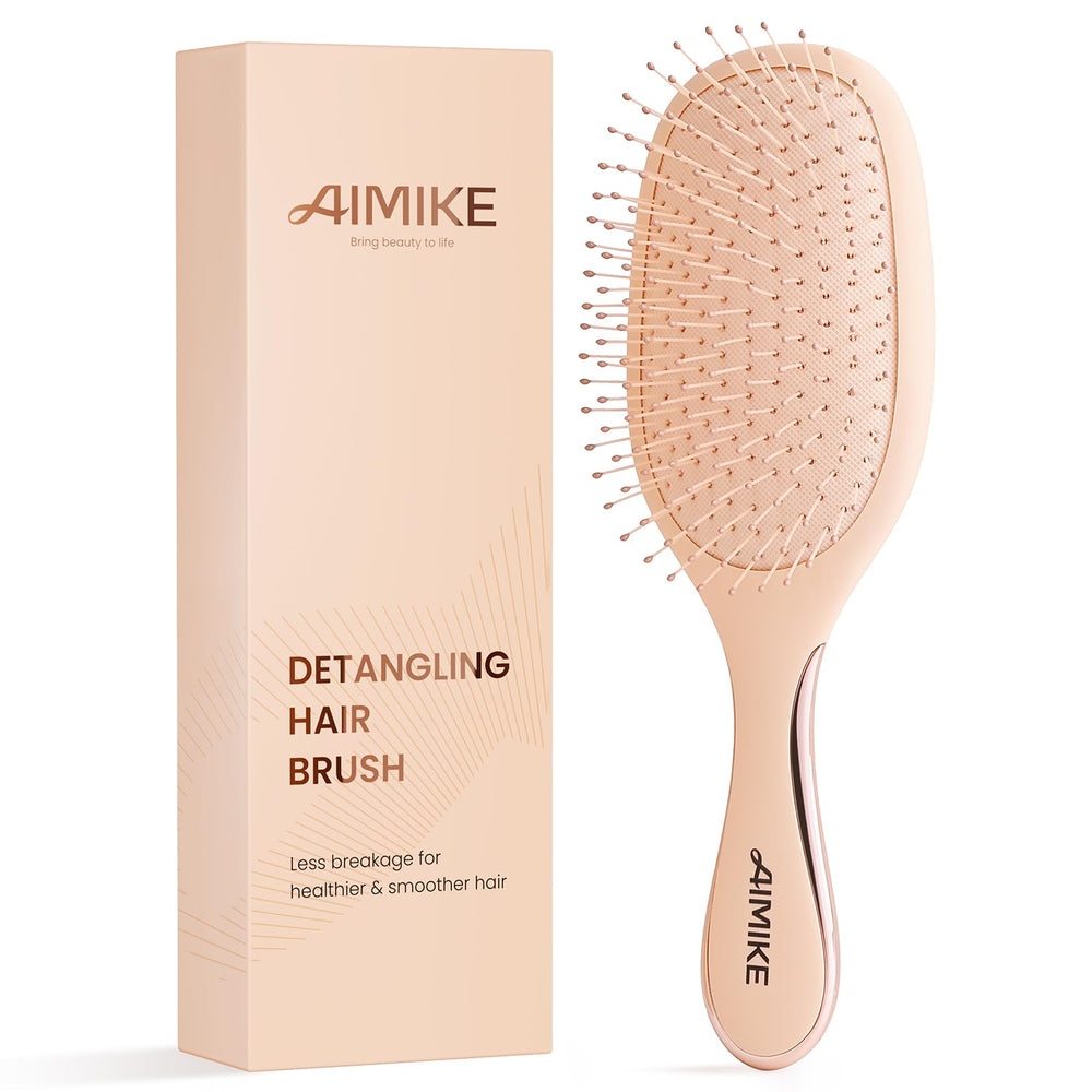 AIMIKE Rose Luxe démêlage: brosse rapide et douce pour cheveux fins.