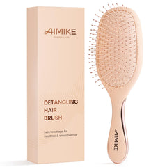AIMIKE Rose Luxe démêlage: brosse rapide et douce pour cheveux fins.