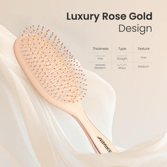 AIMIKE Rose Luxe poils FlexGlide détangent sans tiraillement et casse.
