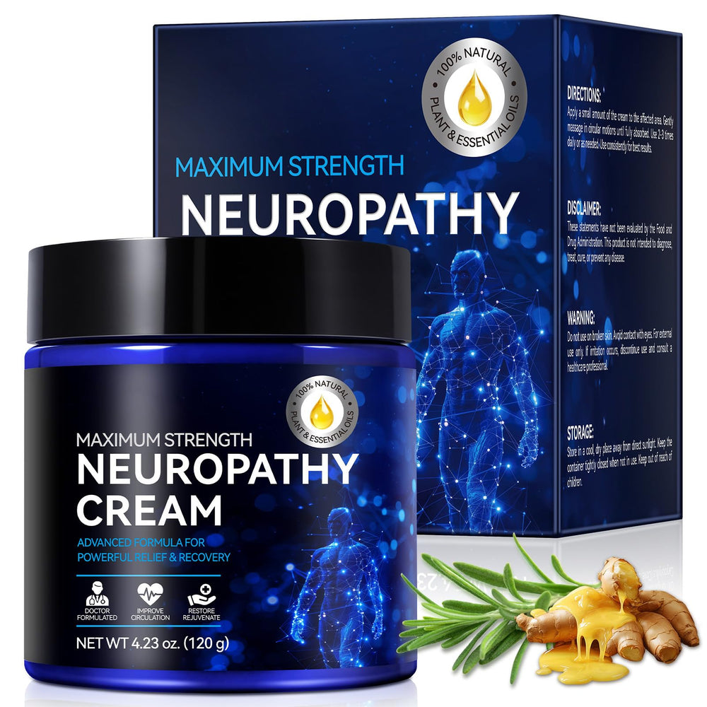 AIQIUSHA Crème soulagement nerveux pieds, absorption rapide et hydratation.
