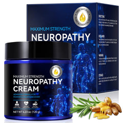 AIQIUSHA Crème soulagement nerveux pieds, absorption rapide et hydratation.