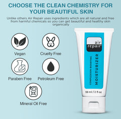 Air Repair Skincare texture legere non comedogene: pores non obstrués