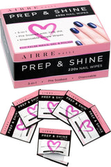 Airre NAILS Prep et Shine lingettes-prep-brillance pour préparer et obtenir une finition nette