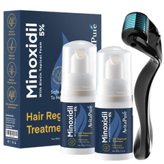 AivtaPurePro Yuaben Minoxidil 5% emballage bleu foncé pour routine facile