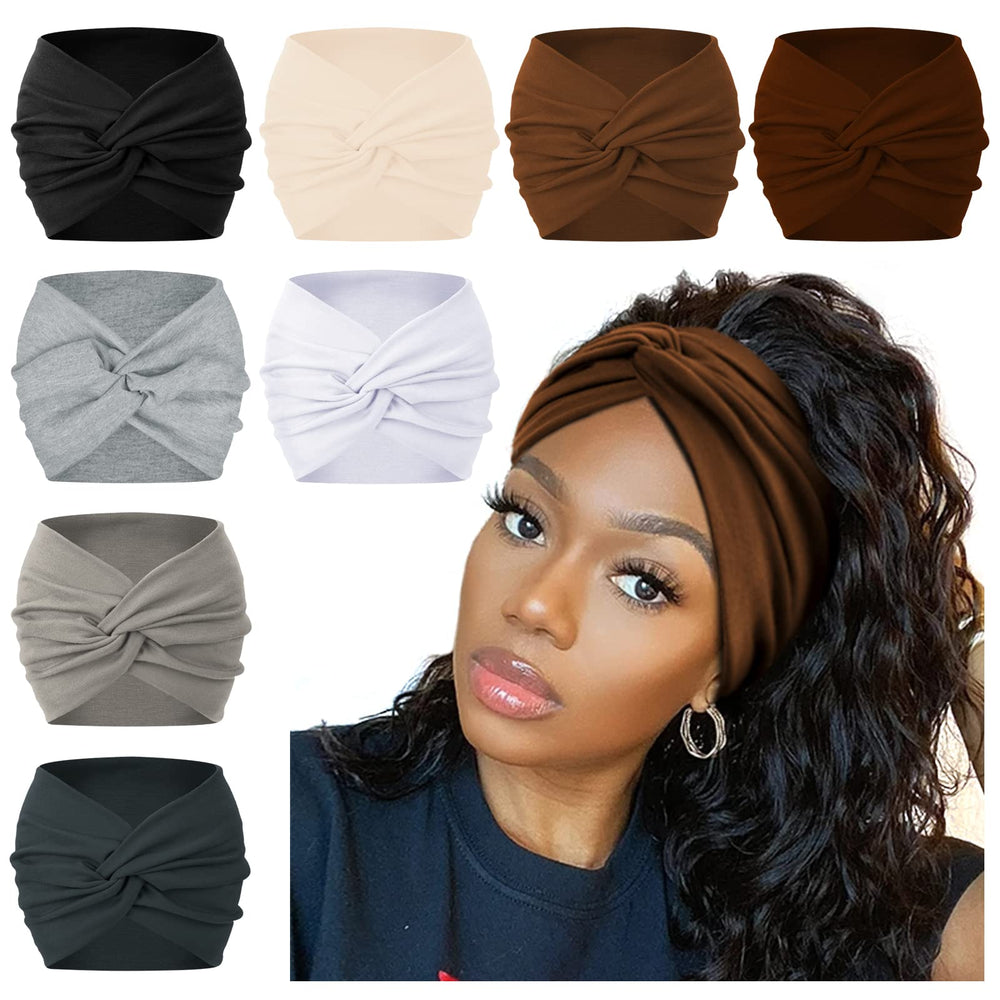AKTVSHOW bandeau cheveux grand turban-noeud, style élégant pour sortir ou sport
