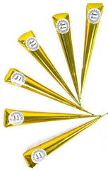 AL HASNAYN ENTERPRISES Pack de 6 cornets henné pour coloration facile