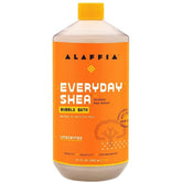 Alaffia Bubble Bath Unscented bottle with rich lather for hydrated, silky skin.