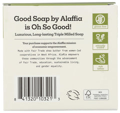 Alaffia detail texture savon menthe poivree cremeuse