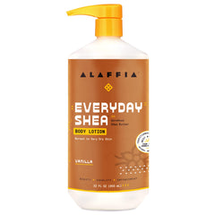 Alaffia Lotion Quotidienne au Beurre de Karité – bouteille pratique et hydratation durable.
